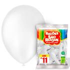 50 Unidades Balão Bexiga Liso Redondo Número 11 Polegadas São Roque - Balões Bexigas Várias Cores Para Festas e Comemorações