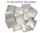 500 Capas de Chuva Transparente Descartável Tamanho Único Kit Atacado