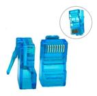 500 Conectores Rj45 Utp Cat5E/6 Banho De Ouro Cabo De Rede