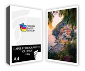 500 Folhas Papel Foto Glossy 180g A4 Prova D'água + Firme Cor Branco