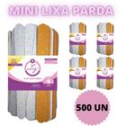 500 lixa mini de unha manicure parda 8cm