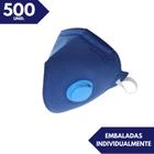 500 máscara descartavel pff2(s) valvula azul brpro ca 46501