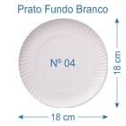 500 Prato de Bolo Salgado Fundo Branco Nº4 - AAZ