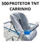 500 Protetor Tnt Descartável Carrinho Supermercado Caderinha