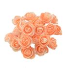 500pc Espuma colorida PE Rosa Rosa Cabeça Scrapbooking para DIY Wedding Home Decoração Handmade Fake Flowers Flores artificiais e secas (laranja)