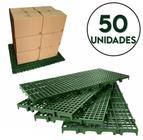 50pc Palete Estrado Plástico Verde 2,5x25x50 Cm De Qualidade