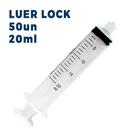 50un 20mL Seringa Descartável Bico LUER LOCK - Descarpack