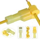 50Un Conector Derivação T Amarelo 4 A 6Mm Emenda Rápida