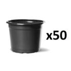 50X Vaso Para Mudas Sementeira N1 Cor Preto NUTRIPLAST