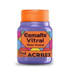 528 tinta esmalte vitral acrilex - lilás - 37ml