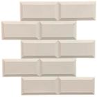 54 placas 3d revestimento d parede painel flexivel e resistente tijolinho metro white
