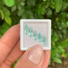 5ø Turmalina Paraíba Azul Verde Neon Navete 1,54ct