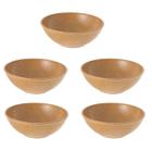 5un Tigela bowl 700ml salada petiscos Marrom Claro 17cm - Evo