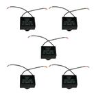 5x Capacitor Partida 12uf - 250v P/ Motor Portão - Quadrado