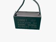 5x Capacitor Partida 3,5uf/450v Fio 42x17x29mm Cbb61