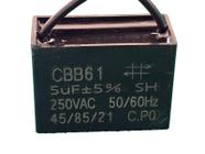 5x Capacitor Partida 5uf/250v Fio 38x18x28mm Cbb61