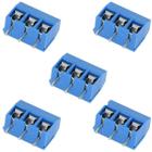 5x Conector Borne KRE KF301 3p 3 Vias com Parafuso