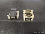 5x Conector Db9 Duplo Macho 90 Pci