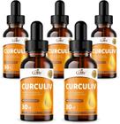 5x Curculiv - Curc e Colágeno Tipo II Gotas 30ml Celliv - Celliv