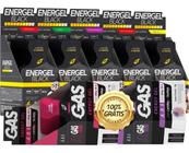 5x Gel Energel Black Cx 10 Sachês - 50 Sachês + 2x Gas Energy Gel Body Action