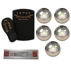 5x led rgbw 15w tholz + fonte 120w + basic smartpool