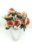 5x Rosa Artificial Buque Com 50 Flores Total Cores - L&M