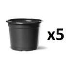 5X Vaso Para Mudas Sementeira N2 Cor Preto NUTRIPLAST