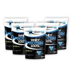 5x Whey 100% Health Time 10,5kg - Isolado, Hidrolisado E Con