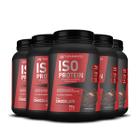 5x whey isolado protein chocolate 900g hf suplementos