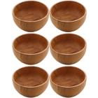 6 Bowl de Bambu Lyor Verona Molheiras 50ml Servir Molhos Caldas Maionese