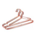 6 Cabides Adulto Cor Rose Gold Arame Metal Tintureiro - Luci Comércio