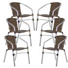 6 Cadeiras Floripa em Alumínio Para Cozinha Trama Original