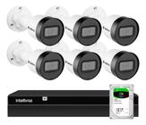 6 Câmeras Vipc 1230b Ip Ir 30m Intelbras, Nvr 1408, Hd 2tb Ba