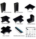 6 Cotovelo Externo Para Canaletas Preto 20x10mm - Dinka