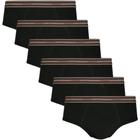 6 Cueca Slip Lupo Plus Size Masculina Tamanhos Especiais Formato Anatômico Algodão Cotton Original