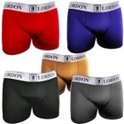 6 Cuecas Box Boxer Adulto Masculino Estampada Lisa P ao Plus Size Confortável Tradicional