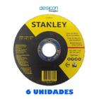 6 Discos Abrasivo de Corte Para Metal e Inox 115mmx22mm Stanley