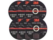 6 discos de corte fino 3m general purpose 11,5cm