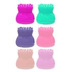 6 Esponjas de Silicone para Limpeza Facial Rosto Massagem Esfoliação, Polvo