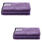 6 Flanelas de Microfibra 40x60 Low com Costura Purple Autoamerica