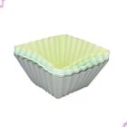 6 Formas Forminhas De Silicone Para Cupcake Muffin Quadrada - Cosy