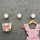 6 Ganchos de parede infantil menina decoração formatos rosa