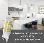 6 Lâmpadas Halopin LED G9 127V 4,5W Luz Branca Fria/6000K P/Lustres. Luminarias e Arandelas
