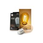 6 Lâmpadas LED Bolinha Filamento Retrô 2W 127V E27 - Bulbo e Luz Âmbar 2700K