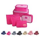 6 Organizador Necessaire Mala Pratico Roupas Viagem Pink