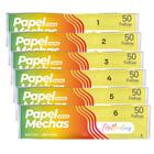 6 Pacotes Papel Para Mechas Multicolors A 11x47cm 300 Folhas