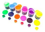 6 Pigmentos Fluorescente/Perolado Para Resinas Embalagem 40G