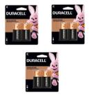 6 Pilhas Média Duracell C Alcalina