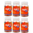 6 Potes Vitamina C Agil C Plus Laranja 40 Gomas - Phalab