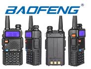 6 rádios comunicadores baofeng uv 5r dual band profissional